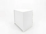 Comodino 2S 40x40 cm Fabio bianco