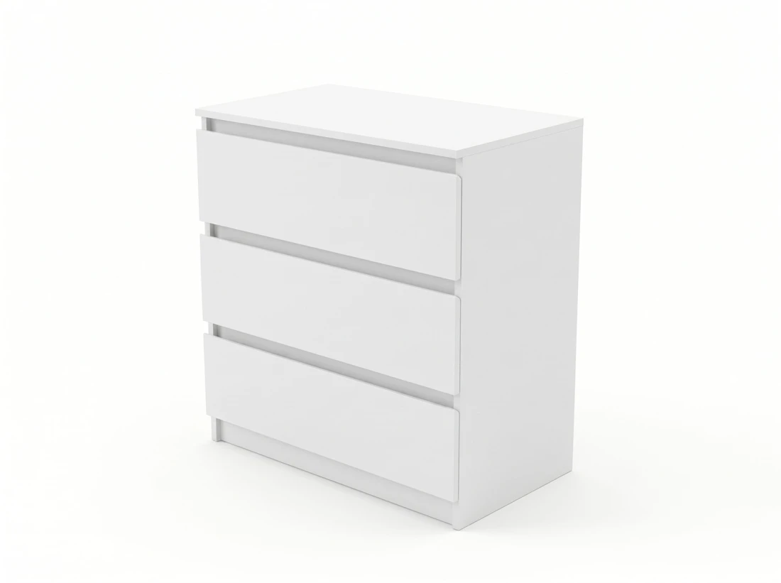 Cassettiera 3S 70x77 cm Fabio bianco