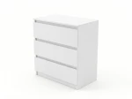 Cassettiera 3S 70x77 cm Fabio bianco