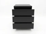 Cassettiera 3S 70x77 cm Fabio nero