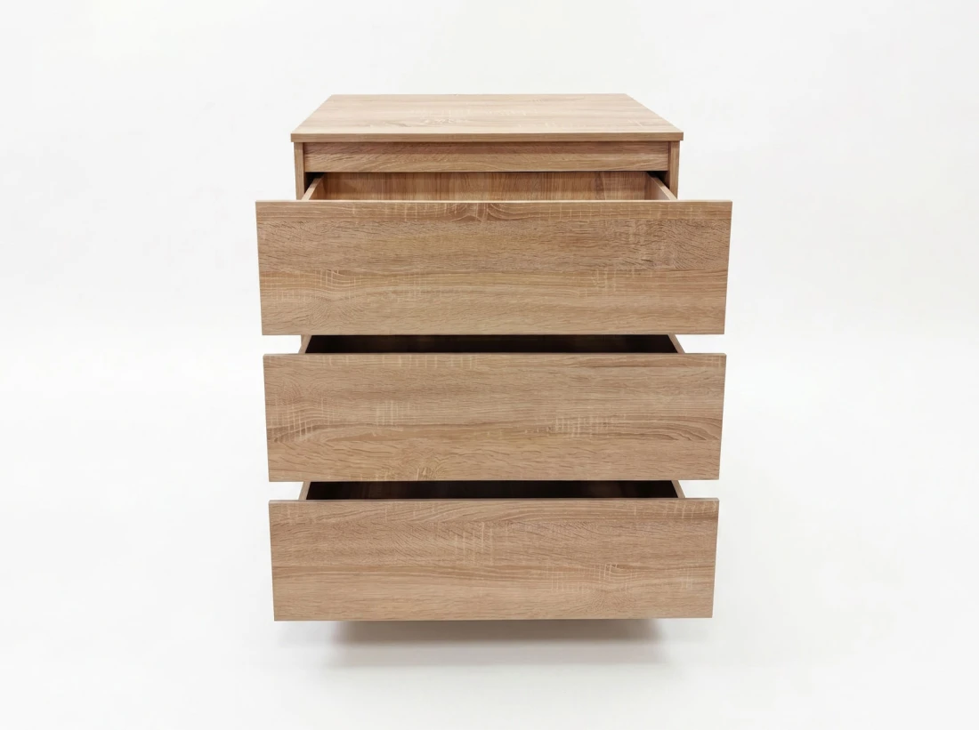 Cassettiera 3S 70x77 cm Fabio rovere di sonoma