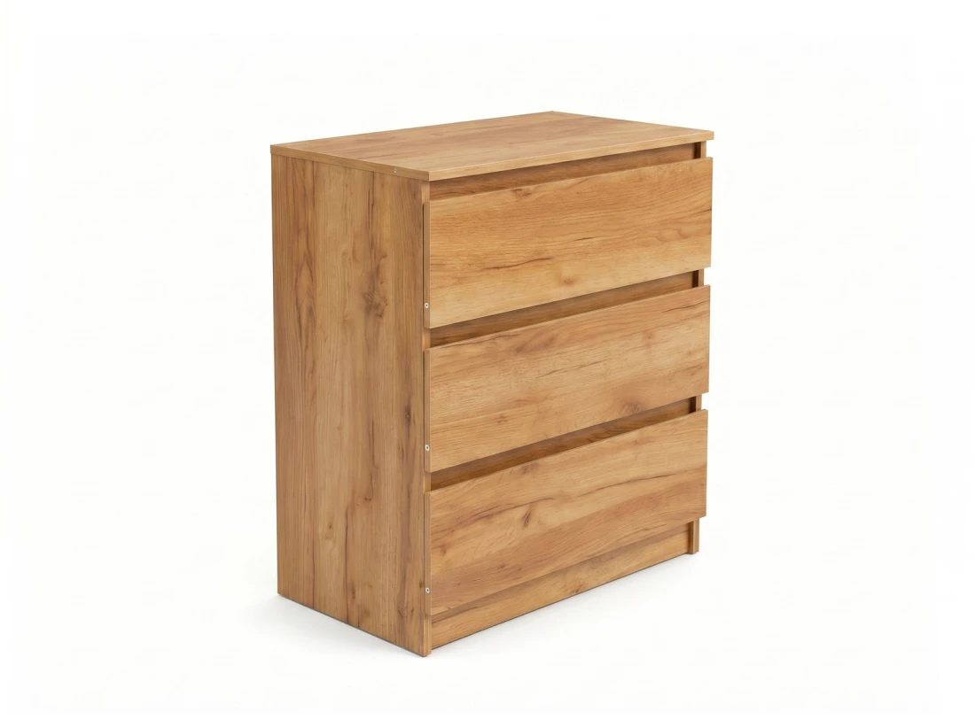 Cassettiera 3S 70x77 cm Fabio rovere artigianale