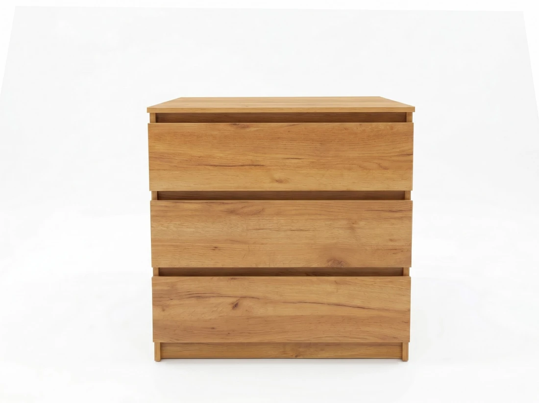 Cassettiera 3S 70x77 cm Fabio rovere artigianale