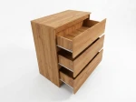 Cassettiera 3S 70x77 cm Fabio rovere artigianale