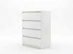 Cassettiera 4S 70x100 cm Fabio bianco