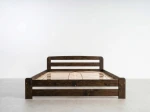 Letto 120x200 Lidia in pino colore noce