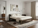 Letto 120x200 Lidia in pino colore noce