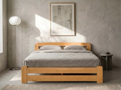 Letto 120x200 Lidia in pino colore ontano
