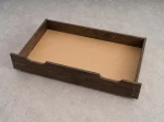 Cassetto da letto in pino 98cm noce