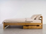 Cassetto da letto in pino 98cm rovere