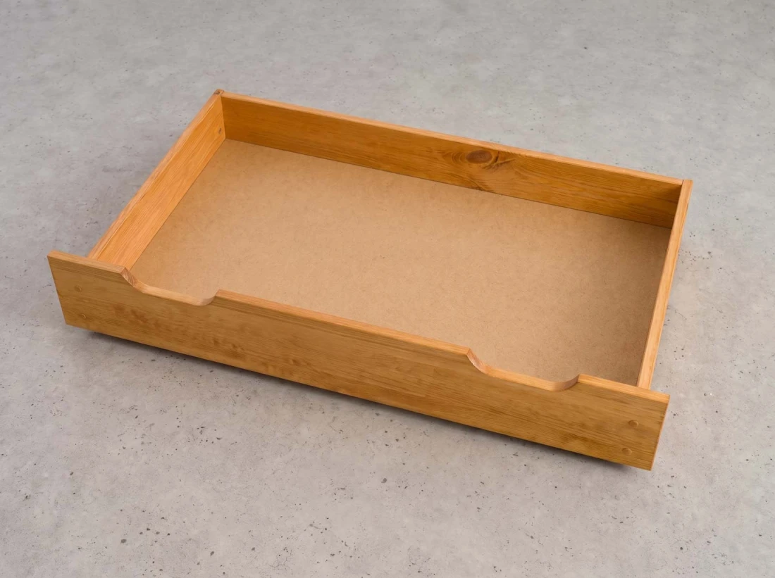 Cassetto da letto in pino 98cm ontano