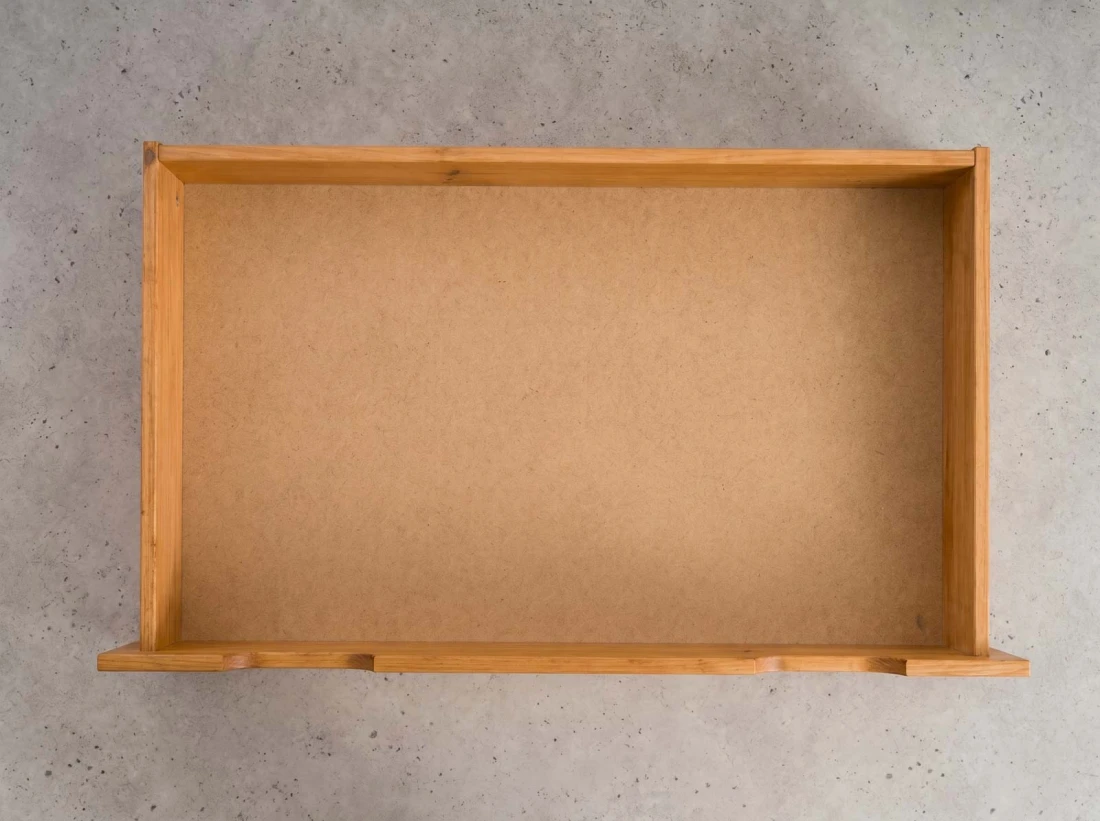 Cassetto da letto in pino 98cm ontano
