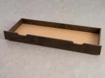 Cassetto da letto in pino 150 cm noce
