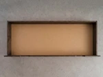Cassetto da letto in pino 150 cm noce