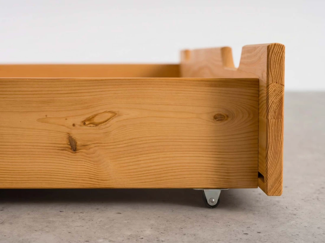 Cassetto da letto in pino 150cm ontano