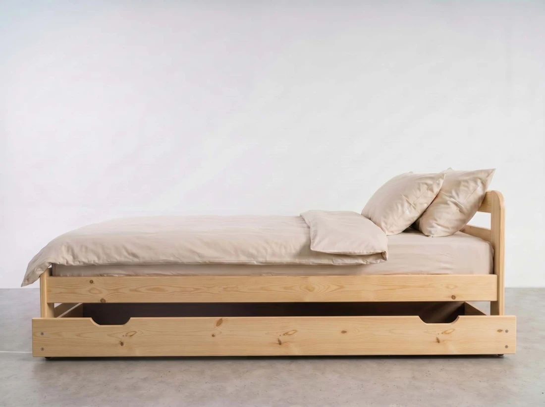 Cassetto da letto in pino 198cm