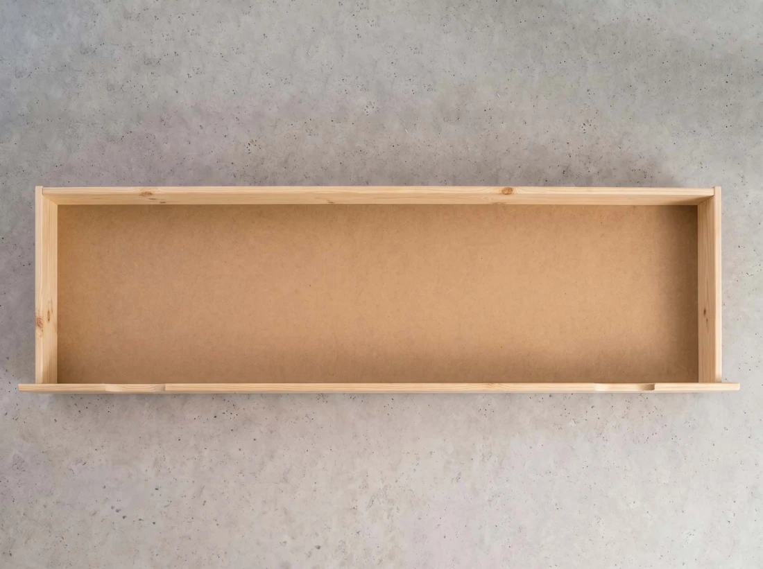 Cassetto da letto in pino 198cm