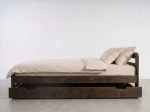 Cassetto da letto in pino 198cm noce