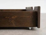 Cassetto da letto in pino 198cm noce