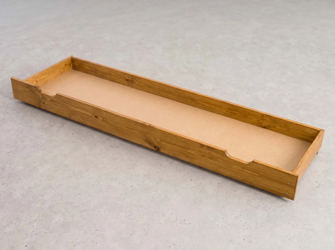 Cassetto da letto in pino 198cm rovere
