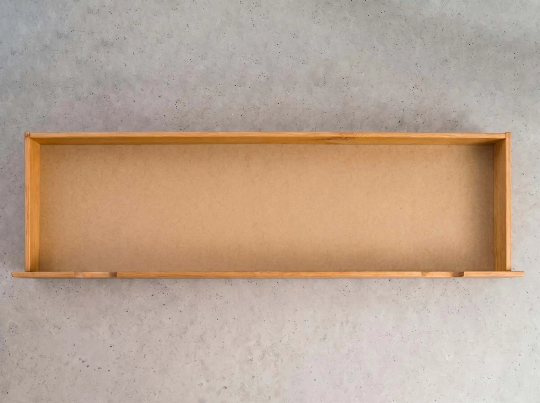Cassetto da letto in pino 198cm ontano