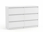 Cassettiera 6S 120x77 cm Fabio bianco