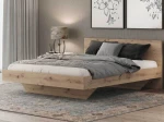 Letto levitante 140x200 rovere artisan DM2 realizzato con pannello per mobili