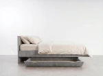 Cassetto con ruote sotto letto, DM2 Cemento