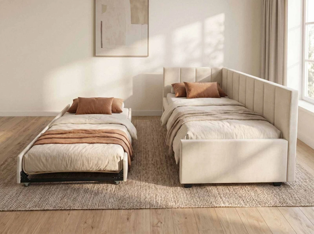 Divano letto a due posti 90x200 con struttura Dan Bluvel 22