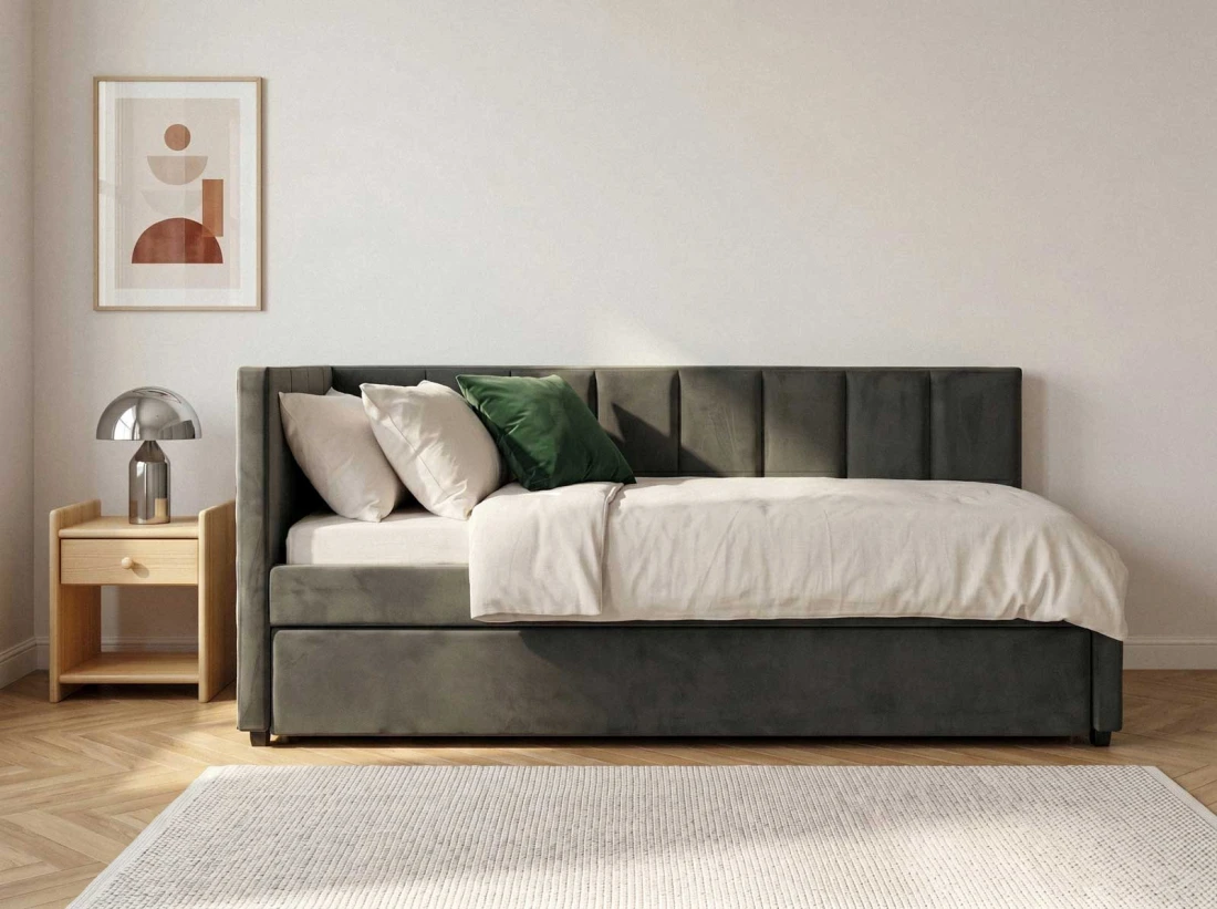 Divano letto a due posti 90x200 con struttura Dan Bluvel 18