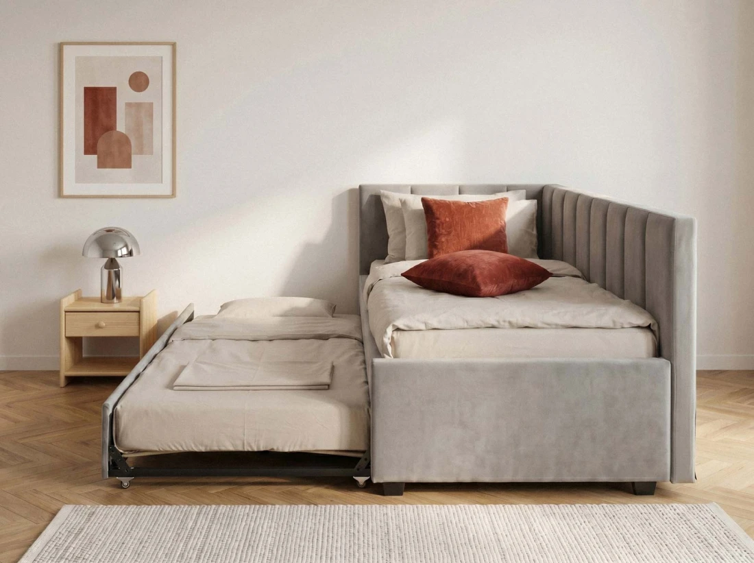 Divano letto a due posti 90x200 con struttura Dan Bluvel 03