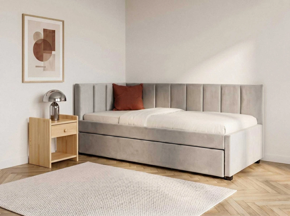 Divano letto a due posti 90x200 con struttura Dan Bluvel 03