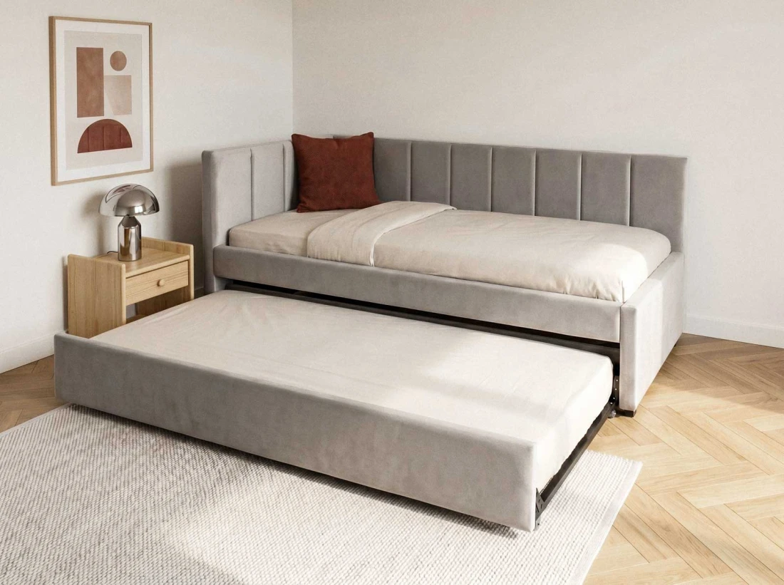 Divano letto a due posti 90x200 con struttura Dan Bluvel 03