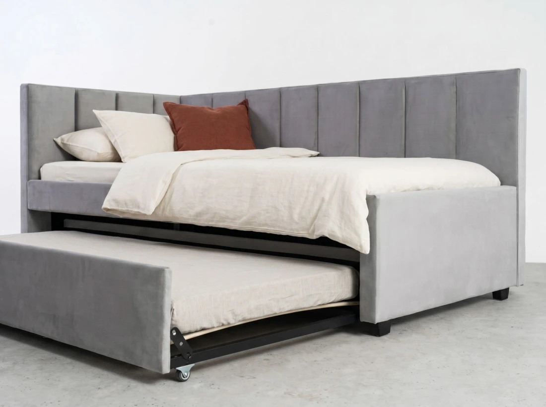 Divano letto a due posti 90x200 con struttura Dan Bluvel 03