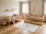 Letto a castello in legno 90x200 con cassetti P4S in pino