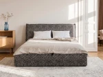Letto imbottito 180x200 con contenitore grigio PRO line 19 Wild 219
