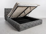 Letto imbottito 180x200 con contenitore grigio PRO line 19 Wild 219