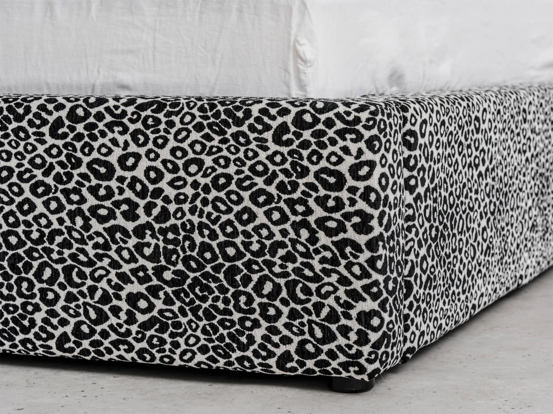 Letto imbottito 160x200 con contenitore grigio PRO line 19 Wild 219