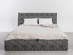 Letto imbottito 140x200 con contenitore grigio PRO line 19 Wild 219