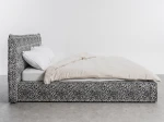 Letto imbottito 140x200 con contenitore grigio PRO line 19 Wild 219