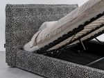 Letto imbottito 140x200 con contenitore grigio PRO line 19 Wild 219