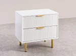 Comodino 2S 60x39 cm Riff bianco