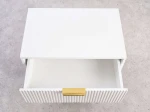 Comodino 2S 60x39 cm Riff bianco