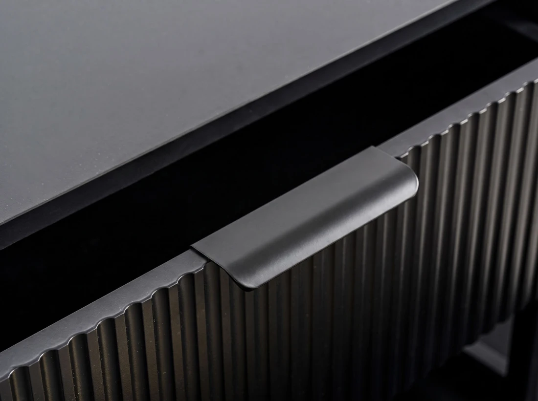 Comodino 2S 60x39 cm Riff nero
