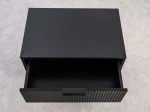 Comodino 2S 60x39 cm Riff nero