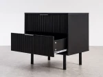 Comodino 2S 60x39 cm Riff nero