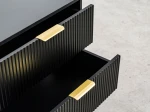 Comodino 2S 60x39 cm Riff nero