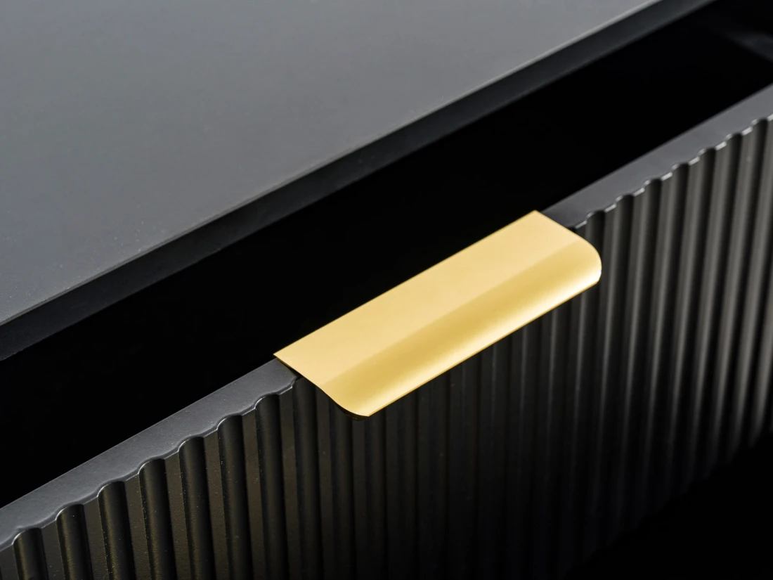 Comodino 2S 60x39 cm Riff nero