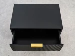 Comodino 2S 60x39 cm Riff nero