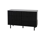 Cassettiera 6S 118x39 cm Riff nero